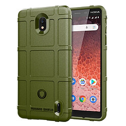 Wewoo Coque Souple Housse de protection en silicone pleine couverture avec anti-choc pour Nokia 1 Plus vert armée