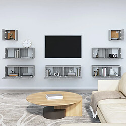 Avis Maison Chic Ensemble de meubles TV 7 pcs pour salon - Sonoma gris Bois d'ingénierie -MN76443