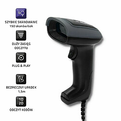 Acheter Qoltec 50863 Wired QR & BARCODE Scanner USB