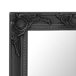 Avis vidaXL Miroir mural style baroque 50x60 cm noir