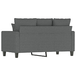 Acheter vidaXL Canapé à 2 places Gris foncé 120 cm Tissu