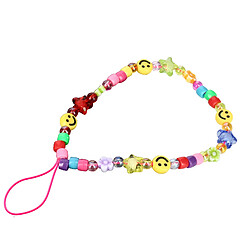 Avizar Bijou de Téléphone 25 cm Emojis Smile Pratique Multicolore