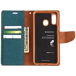 Acheter Wewoo Housse Coque CANVAS DIARY Étui en cuir avec rabat horizontal PU pour Galaxy A20 / A30avec support et logements cartes et porte-monnaie vert