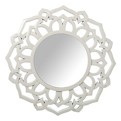 Miroir mural Alexandra House Living Blanc Plastique 4 x 54 x 57 cm Rond