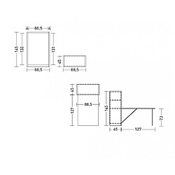 Acheter Inside 75 Bureau pliant mobile BEX plateau 80 x 127 cm 2 étagères