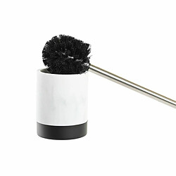 Avis Brosse de salle de wc DKD Home Decor Blanc Noir Blanc/Noir Métal Résine Acier inoxydable Marbre Moderne 30 x 40 cm 10 x 10 x 37,4 cm