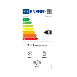 Réfrigérateur combiné 60cm 308l lowfrost inox - kg36vvieas - SIEMENS