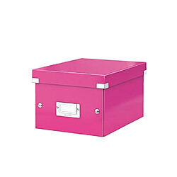 Boîte de rangement carton Leitz CLick&Store Wow H 16 X L 21,7 x P 28 cm rose