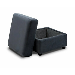 Avis Inside 75 Pouf COFFRE DREAMER velours gris anthracite