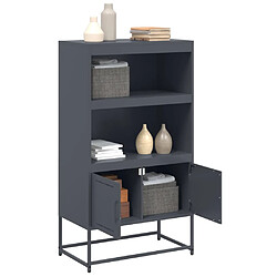 Acheter vidaXL Buffet haut anthracite 68,5x38,5x123,5 cm acier