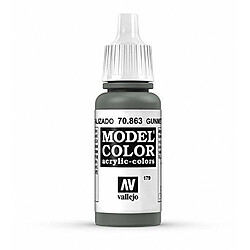 Vallejo Peinture acrylique pour modélisme 17 ml Metallic Gunmetal Grey