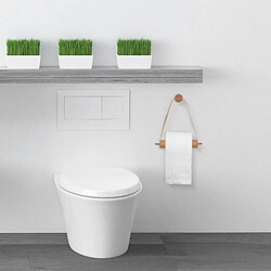 Universal Porte-rouleaux de toilettes en bois de style nordique rangement salle de bain distributeur de serviettes de cuisine Accessoires | Porte-racks de rangement