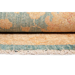 Avis Vidal Tapis de laine 150x150 Bleu Kaizar