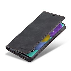 Etui en PU toucher soyeux avec support noir pour votre Huawei P40