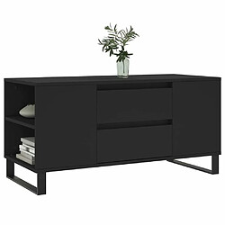 Avis Maison Chic Tabls basse,Table Console pour salon noir 102x44,5x50 cm bois d'ingénierie -MN66960