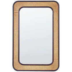 Beliani Miroir BERNAS 90 cm Naturel