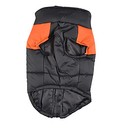 imperméable à l'eau chien en coton veste manteau veste manteau animal de compagnie vêtements d'hiver orange - s