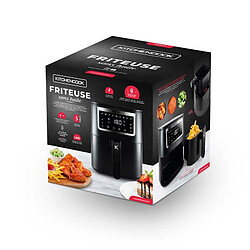 Acheter Fritreuse Sans Huile De 4l Noire Avec 8 Programmes Airmed4 Black De Kitchencook