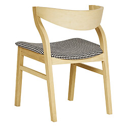 Beliani Chaise de salle à manger Set de 2 Noir blanc MAROA pas cher