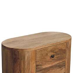 Acheter Artisan Furniture Cabinet mini en bois massif chêne avec 3 tiroirs, rangement chambre ou salon