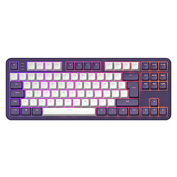 Dark Project ALU87A Violet/Blanc - Clavier Mécanique Gaming ISO (DE)