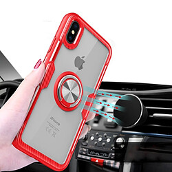 Avis Wewoo Coque Etui de protection magnétique anneau rotation 360 degrés armure pour iPhone XS / X (noir)