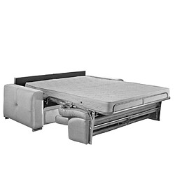 Inside 75 Canapé lit 3-4 places FRENZE convertible EXPRESS 160cm MATELAS 18CM sommier lattes RENATONISI polyuréthane gris