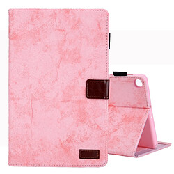 Wewoo Housse Coque Etui à rabat horizontal en cuir de style affaires pour Galaxy Tab S5e / T720avec support et fente cartecadre photo et fonction veille / réveil rose