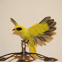 Oiseau artificiel à plumes oiseau jardin Figurine Decor Oriole vol pas cher