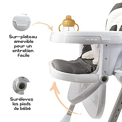 Autres Temps Chaise haute evolutive pliable et reglable pour bebe et enfant Youpala Sonora pas cher