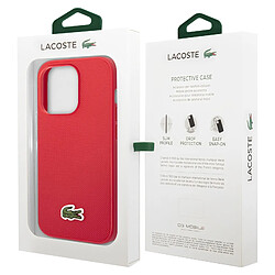 Lacoste Coque Lacoste pour iPhone 14 Pro Max Antichoc Soft Touch Rouge