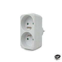 VELAMP Multiprise 3 prises électriques frontales 16A + 2x6A