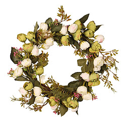 Guirlande De Fleurs Rose Artificielle Pour Mur De Maison De Mariage De Décoration De Porte D'entrée Vert