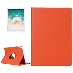 Wewoo Coque Orange pour iPad Pro 10.5 pouces Litchi Texture 360 degrés Spin Multi-fonction horizontale Flip en cuir Housse de protection avec support