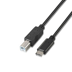 Câble Nanocable USB B Mâle - USB-C Mâle 1M