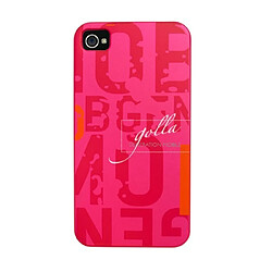 Coque arriere rose Golla Hetty pour iphone 4 et 4S