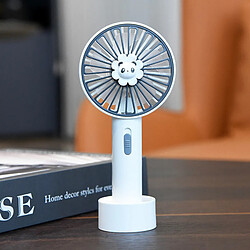 Avis (Blanc) Mini Ventilateur Portable Portable Design En Forme De Dessin Animé Mignon Chargement d'Alimentation Usb