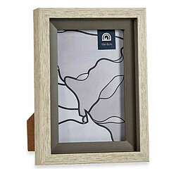 Gift Decor Cadre photo 13,5 x 18,8 x 2 cm Verre Gris Beige Plastique (6 Unités)