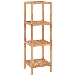 vidaXL Étagère de salle de bain 36x36x112 cm Bois massif de noyer