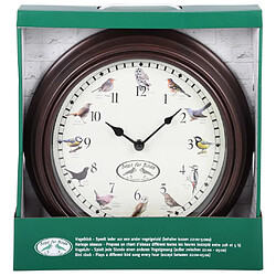 Decoshop26 Horloge murale avec sons d'oiseaux 30,1 x 4,5 cm DEC022245