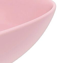 Acheter vidaXL Lavabo de salle de bain Céramique Rose mat Rond