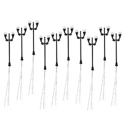 10pcs modèle cour lumière lampadaires LED lampadaire style 1