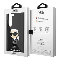 Karl Lagerfeld Coque pour Samsung Galaxy S23 Bi-matière Bords Surélevés Noir