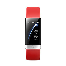 Wewoo Bracelet connecté V19 Smartwatch avec écran IPS de 1,14 poucesrappel d'appel de soutien / surveillance de la fréquence cardiaque / de la pression artérielle / du sommeil rouge