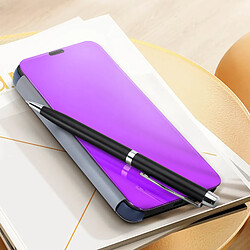 Avis Avizar Étui Clear View pour Galaxy A54 5G Clapet Miroir Fonction Support Violet foncé