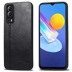 Coque en TPU + PU noir pour votre Vivo Y72 5G