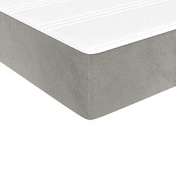 Acheter vidaXL Matelas de lit à ressorts ensachés 140x210x20 cm velours