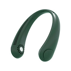 (Vert) Mini Ventilateur de Cou Portable Sans Lame Ventilateurs de Sport Silencieux Rechargeables par USB À La Maison En Plein Air