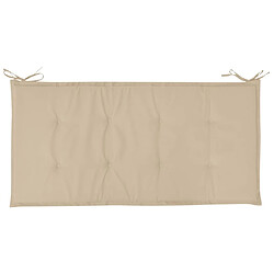 Acheter Decoshop26 Coussin de banc de jardin Beige 120 x 50 x 3 cm DEC021754