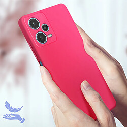 Acheter Avizar Coque pour Xiaomi Redmi Note 12 5G Semi-rigide Soft-touch Fast Cover Fuchsia